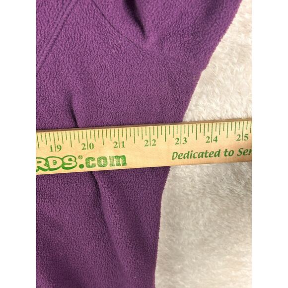 Timberland Jacket Women's Sz XL Purple Full Zip Embroidered logo outdoor fleece - Picture 4 of 6
